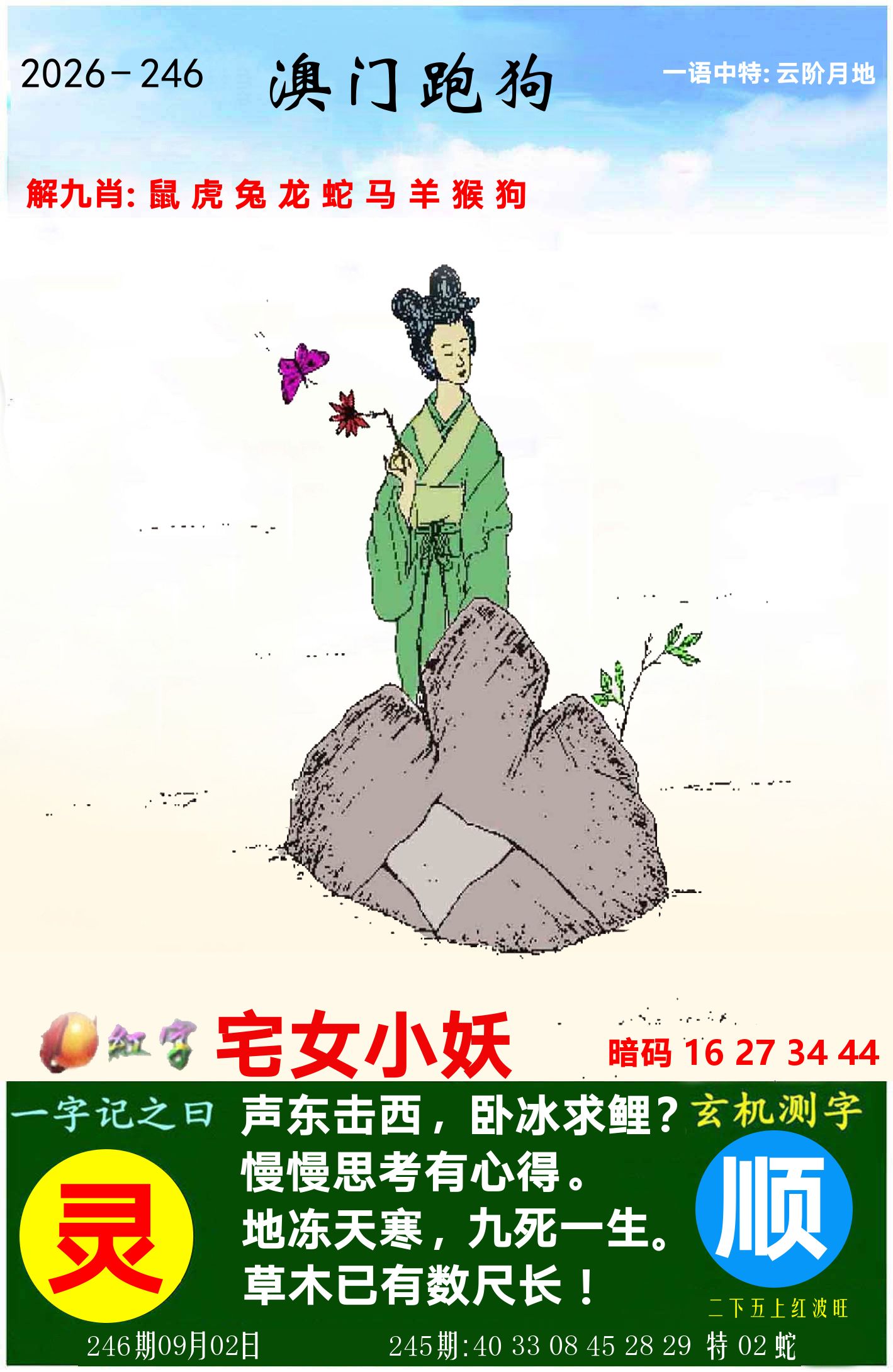 澳门跑狗图 第246期