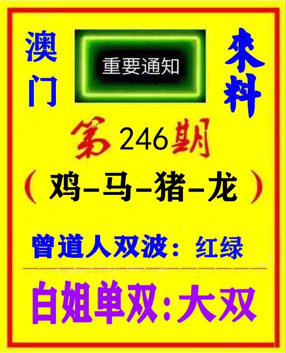 快八来料 第246期
