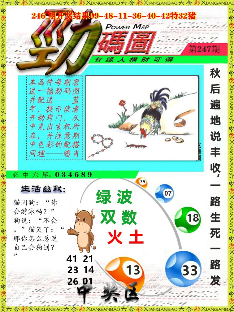劲码图 第247期