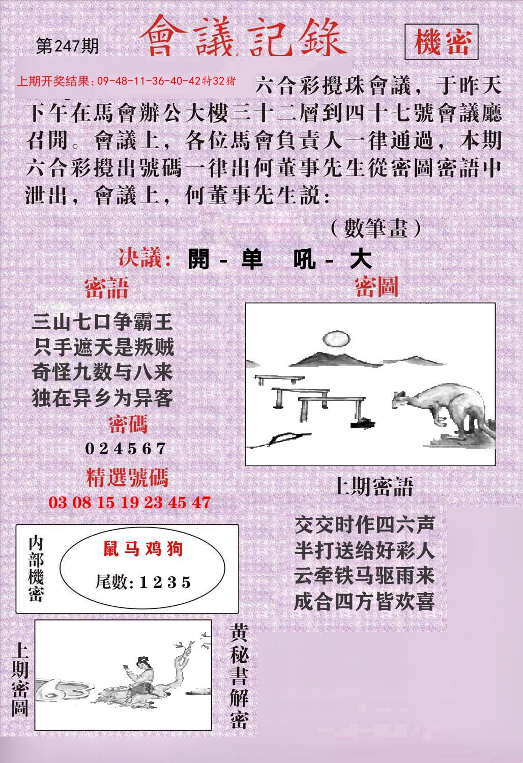 会议记录 第247期