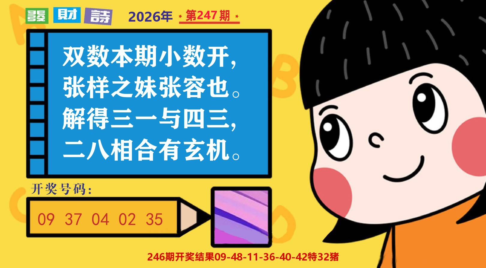 六合头条B 第247期