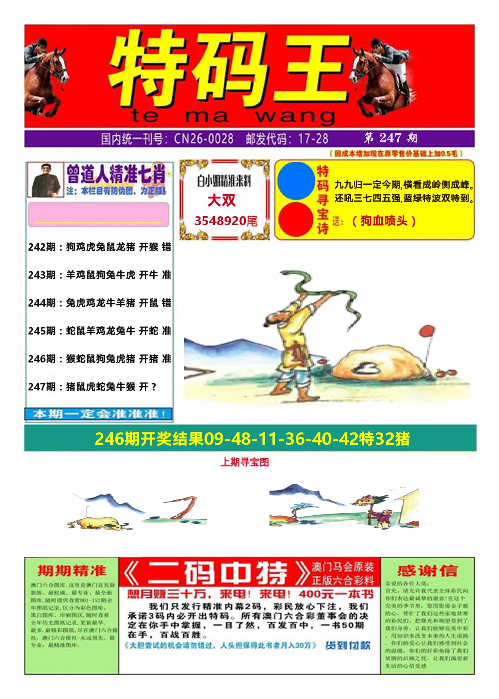 澳门特码王A 第247期