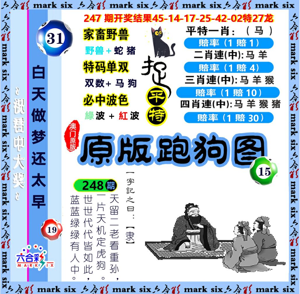 原版跑狗图 第248期