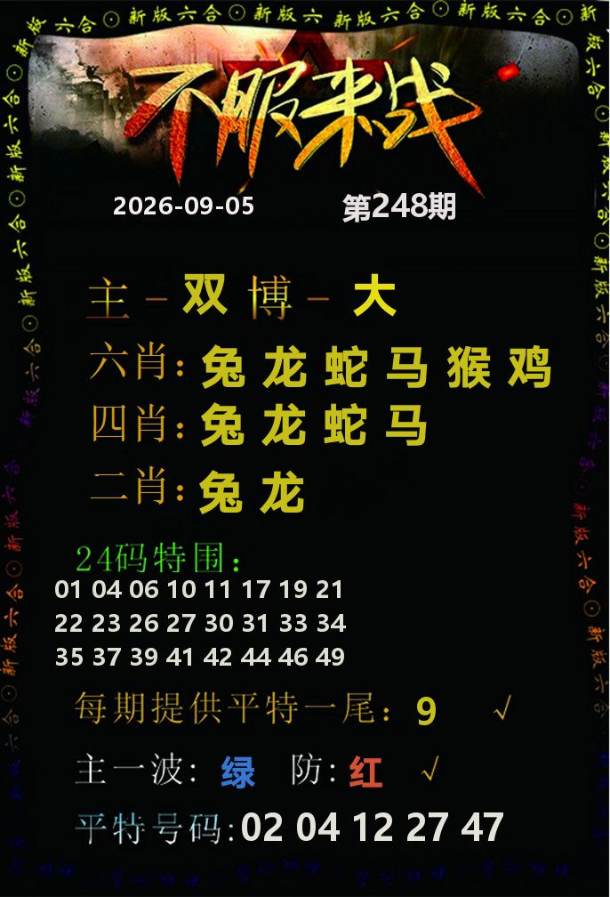 不服来战 第248期