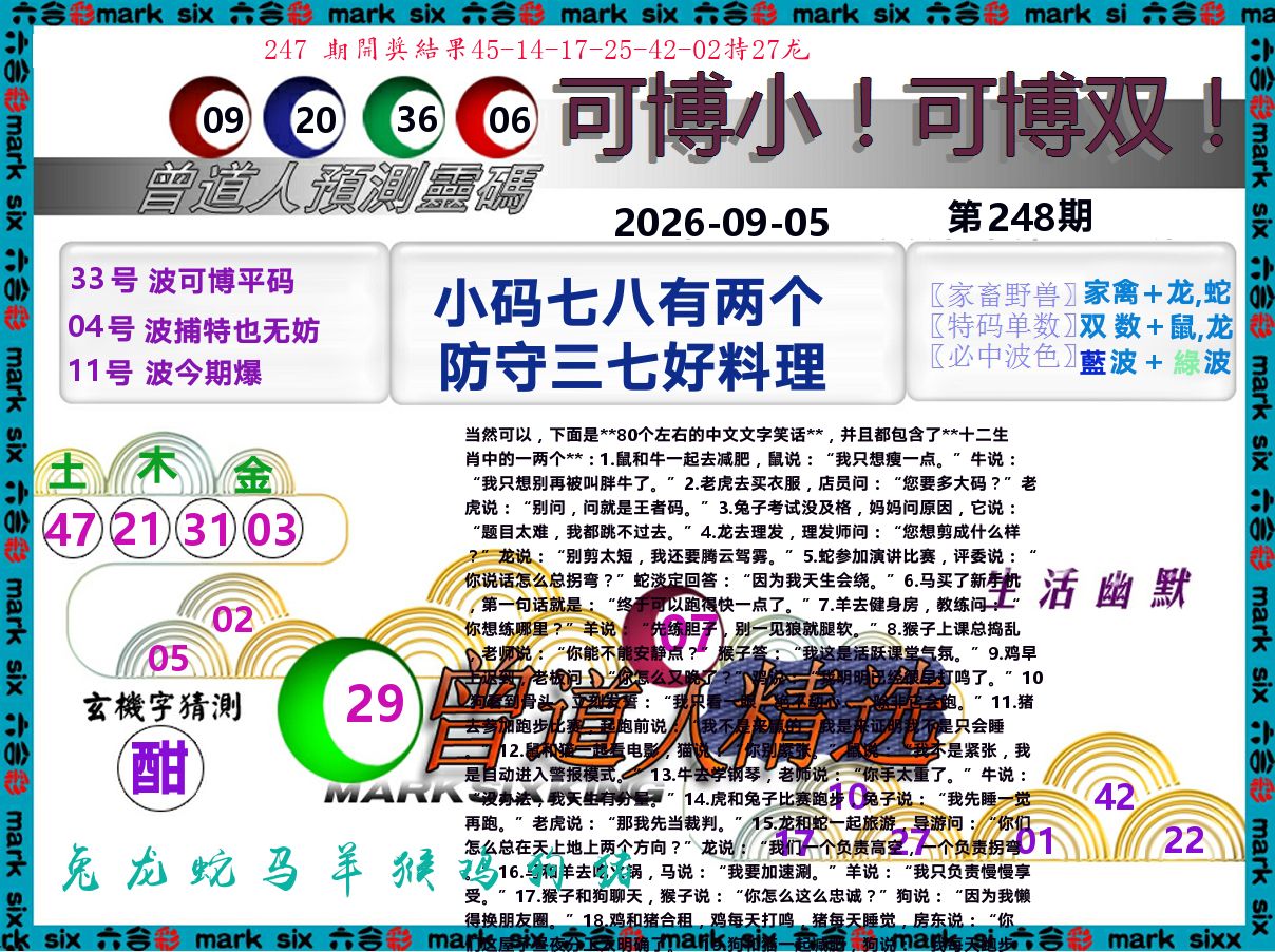 曾道人精选 第248期