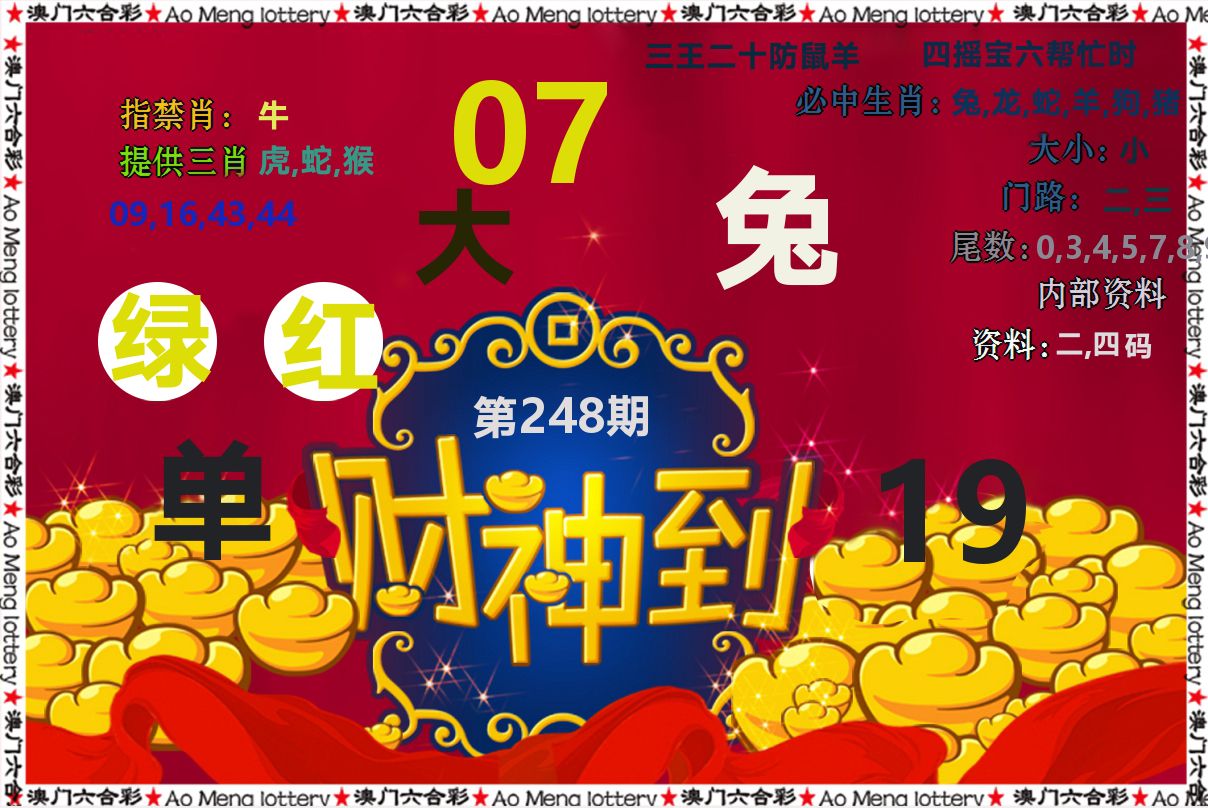 财神到 第248期