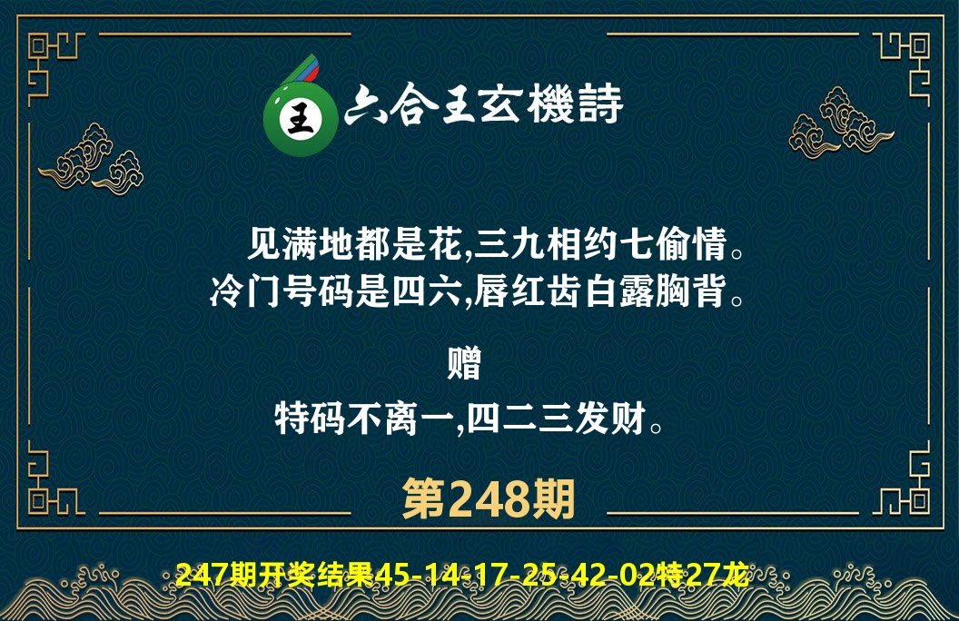 六合王玄机诗 第248期