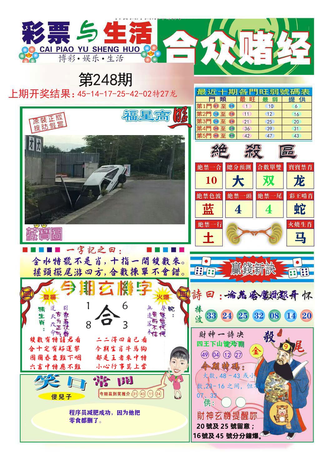合众赌经 第248期