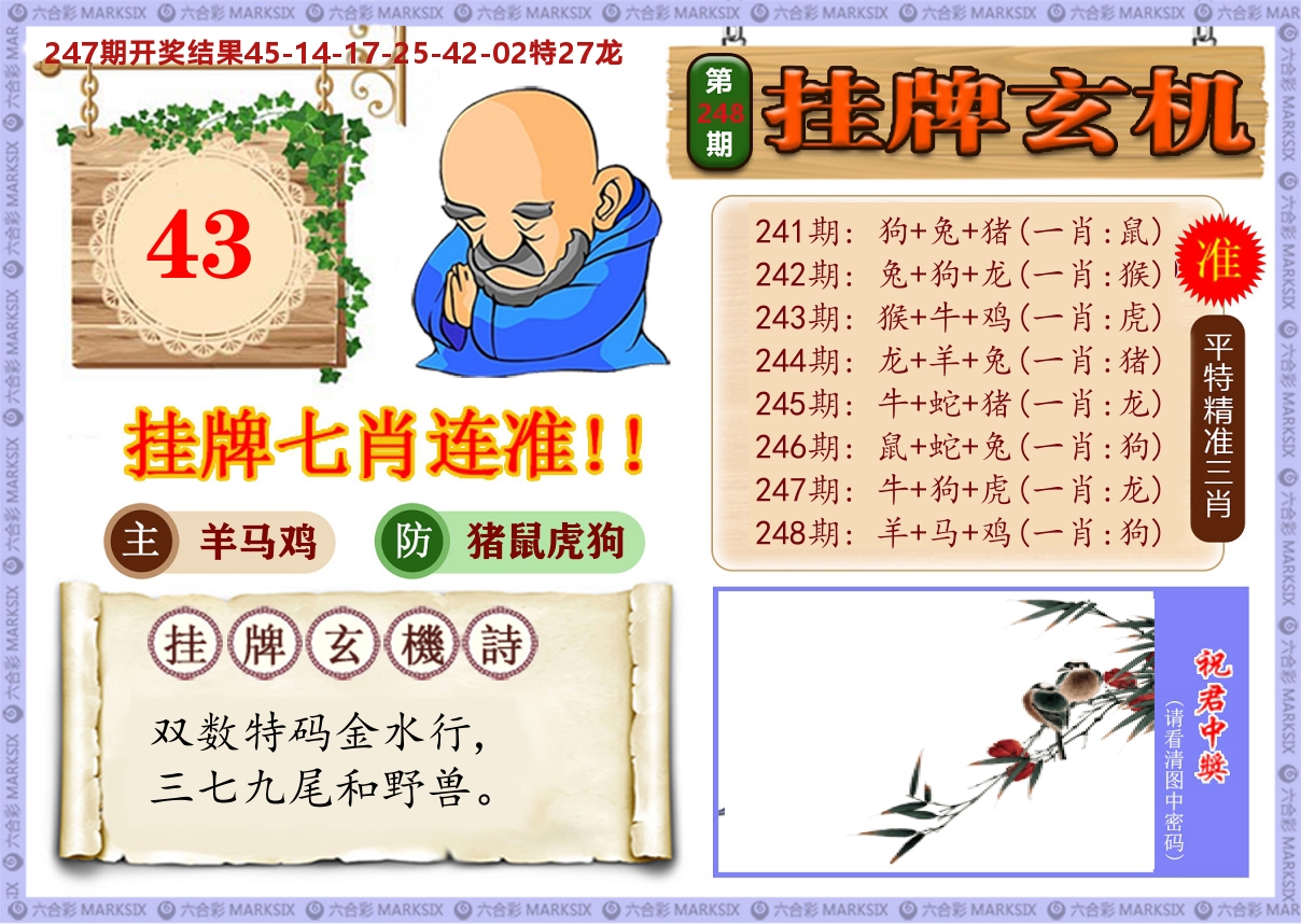 澳门挂牌玄机 第248期