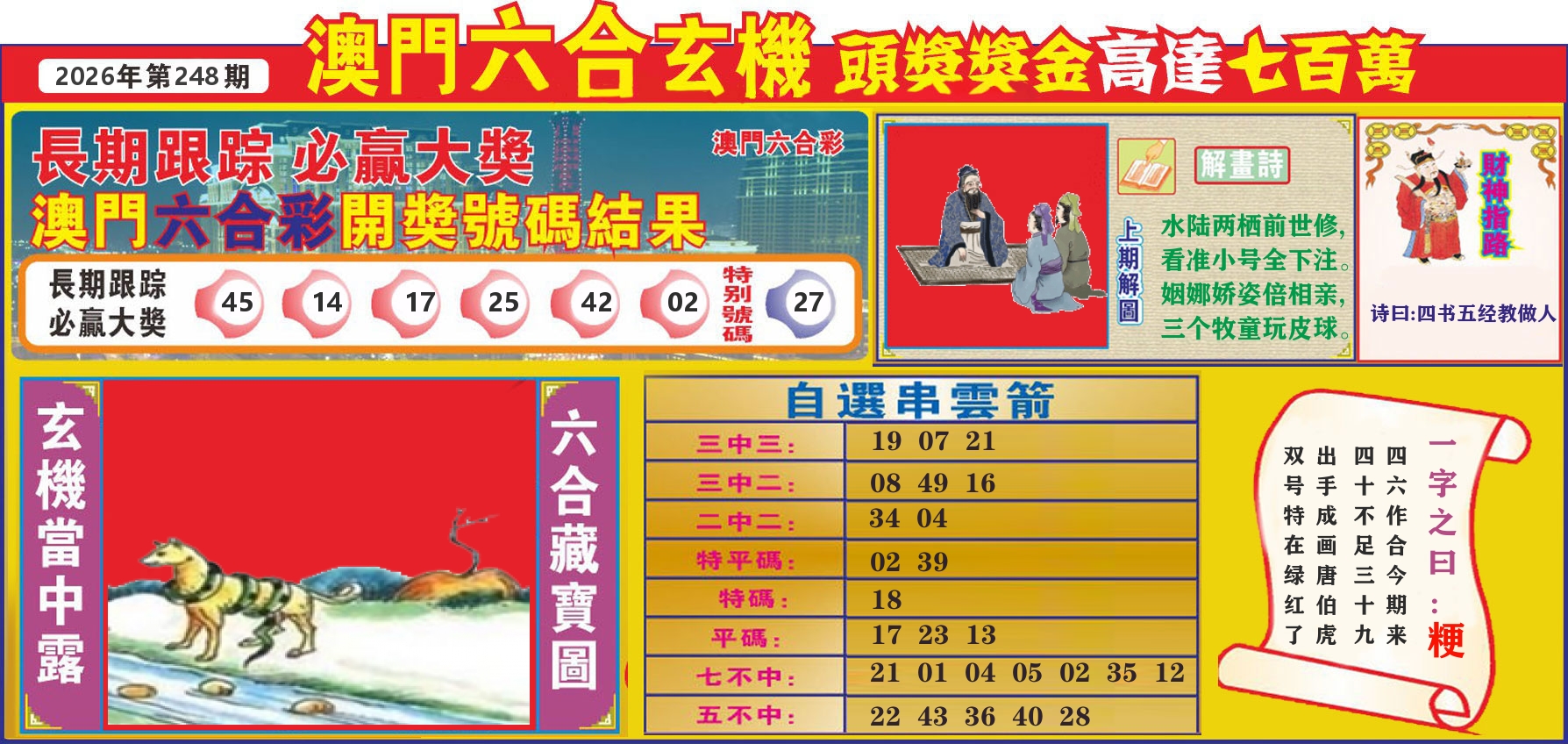七星彩图C 第248期