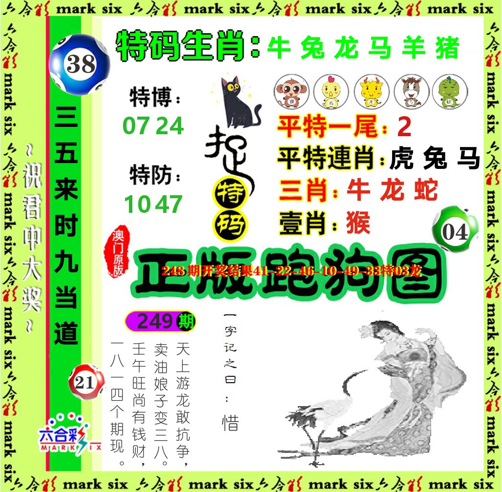 正版跑狗图 第249期