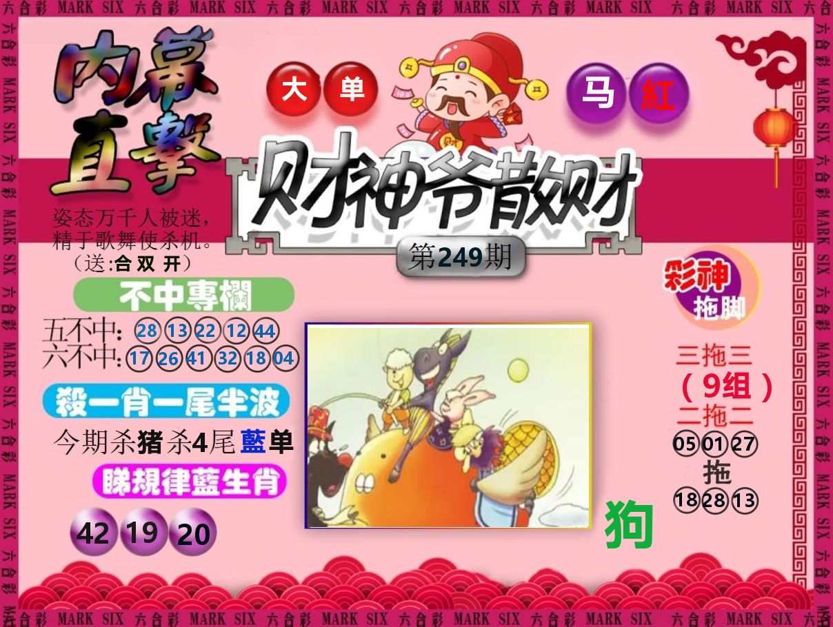 财神爷散财 第249期