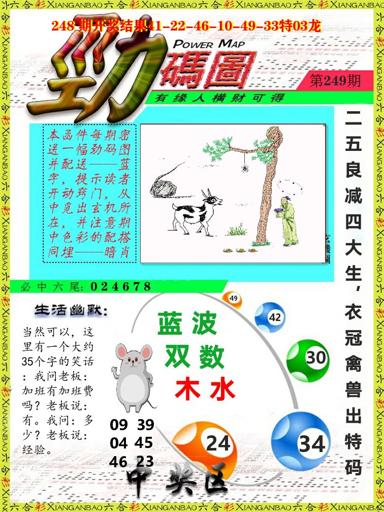 劲码图 第249期