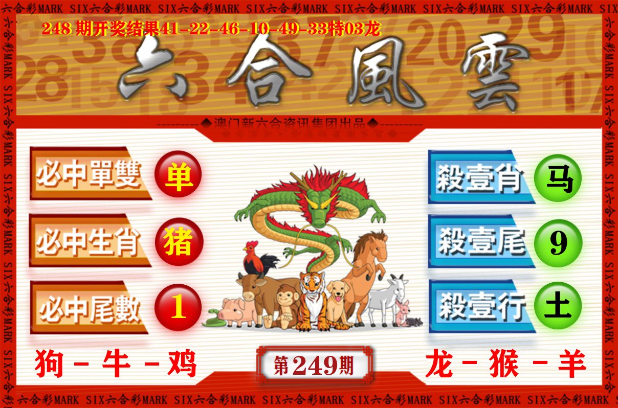 六合风云 第249期