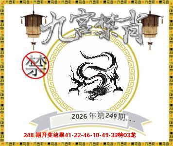 九宫禁肖 第249期