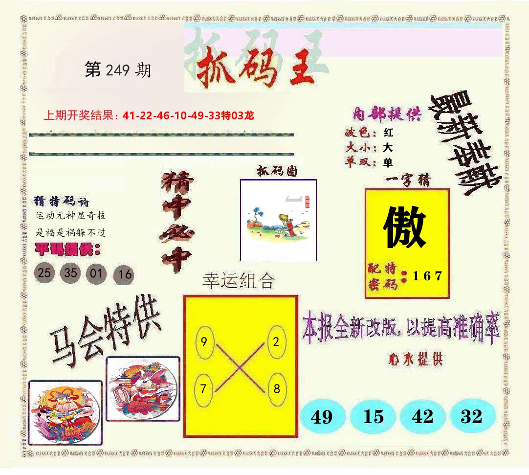抓码王 第249期