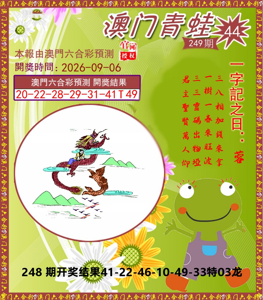 青蛙系列44 第249期