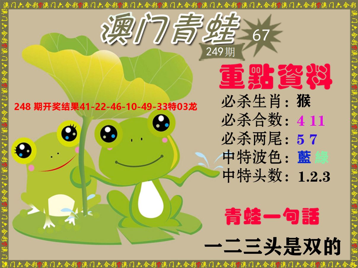 青蛙系列67 第249期