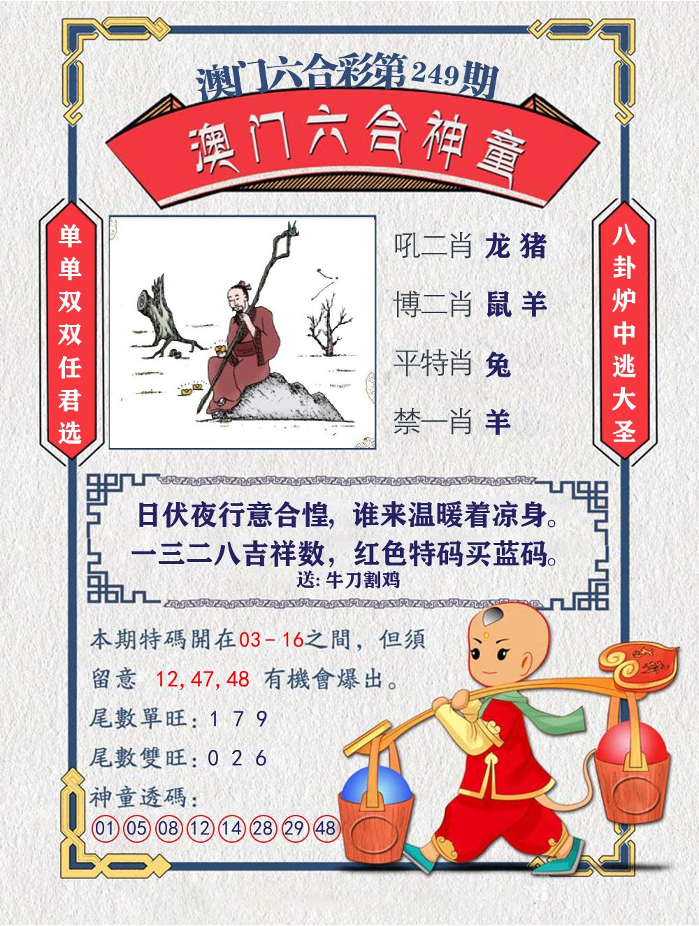六合神童 第249期