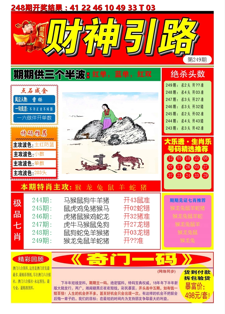 财神引路 第249期