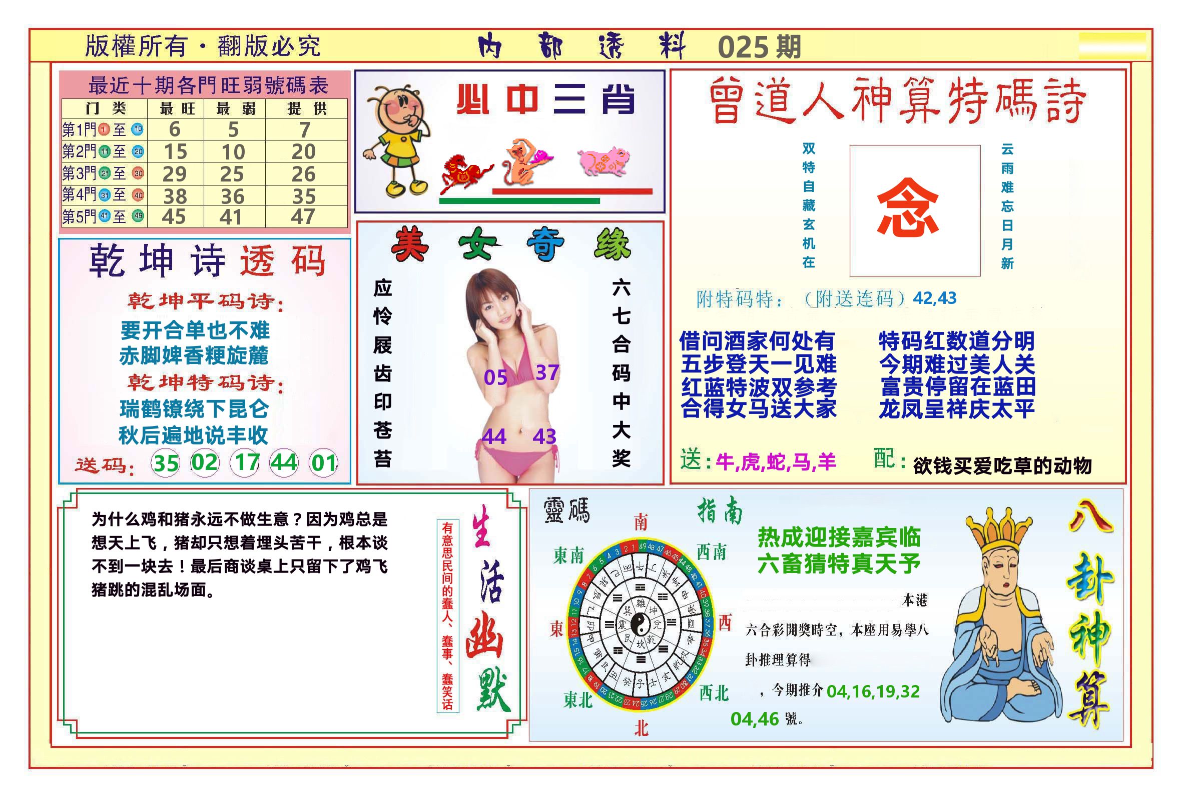 澳门内部透料B 第25期