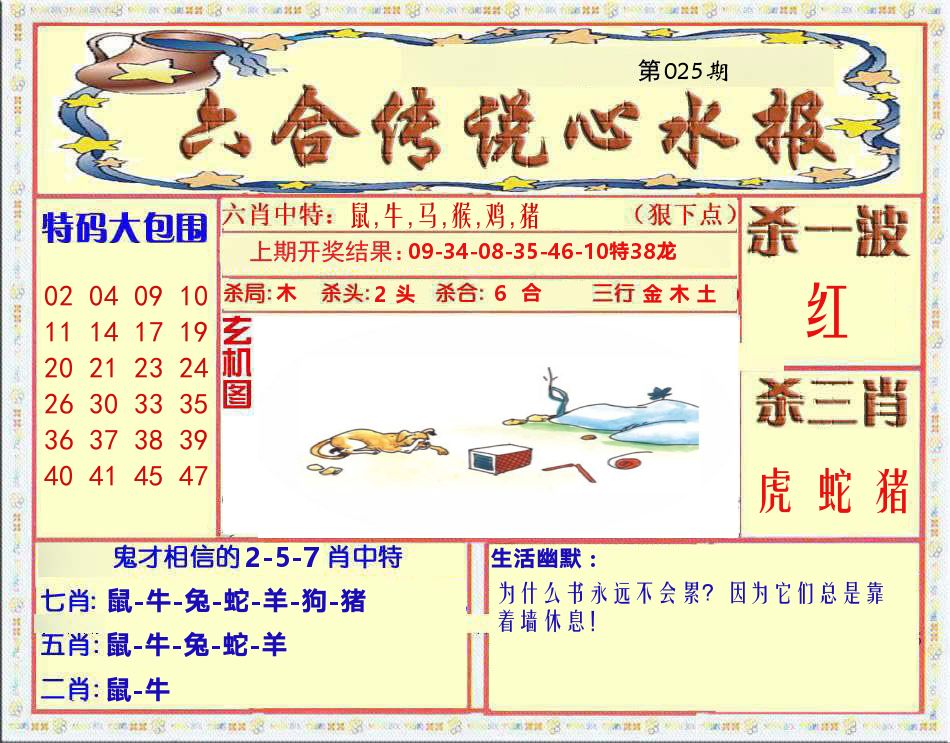 六合传说心水报 第25期