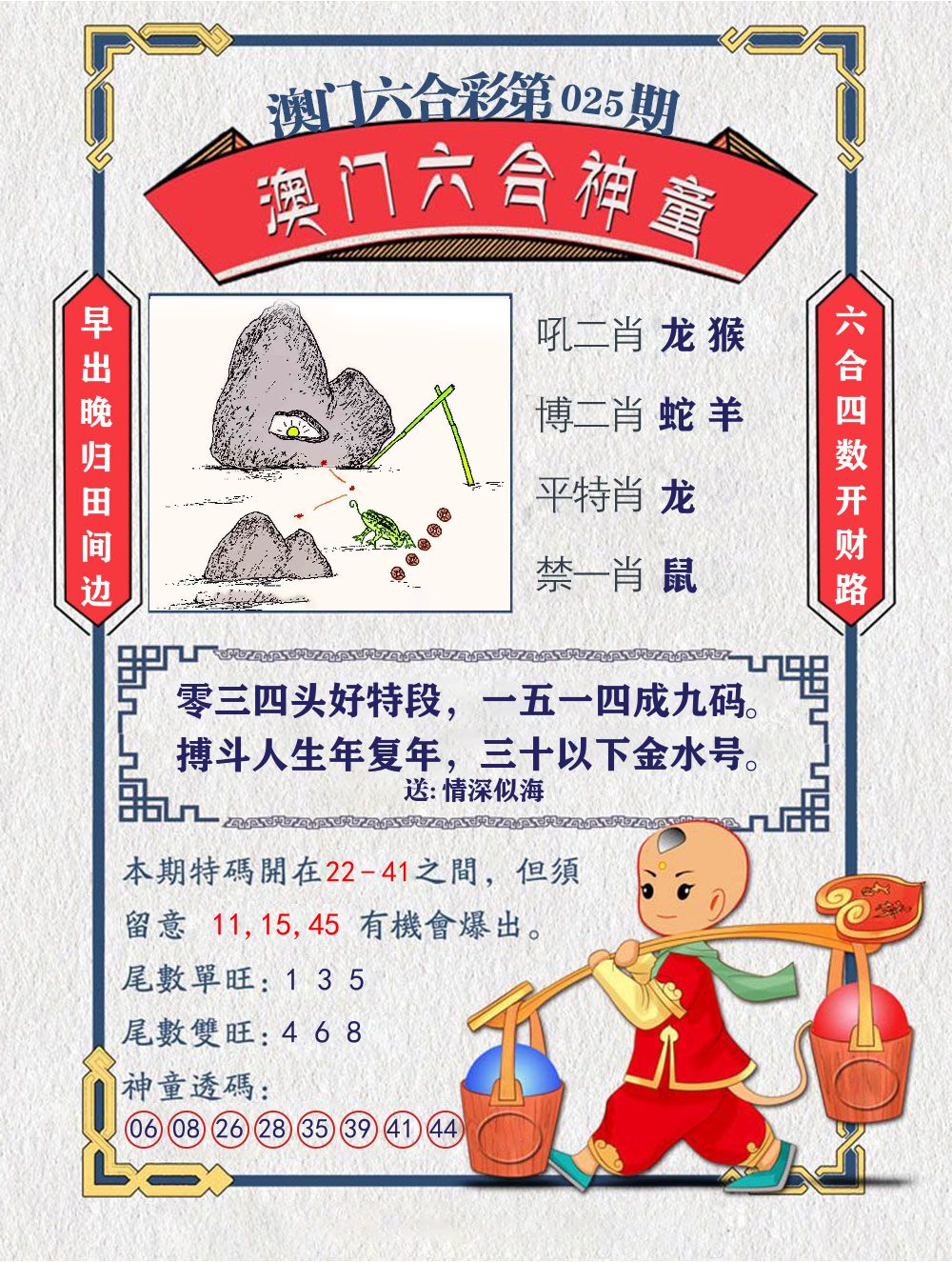 六合神童 第25期