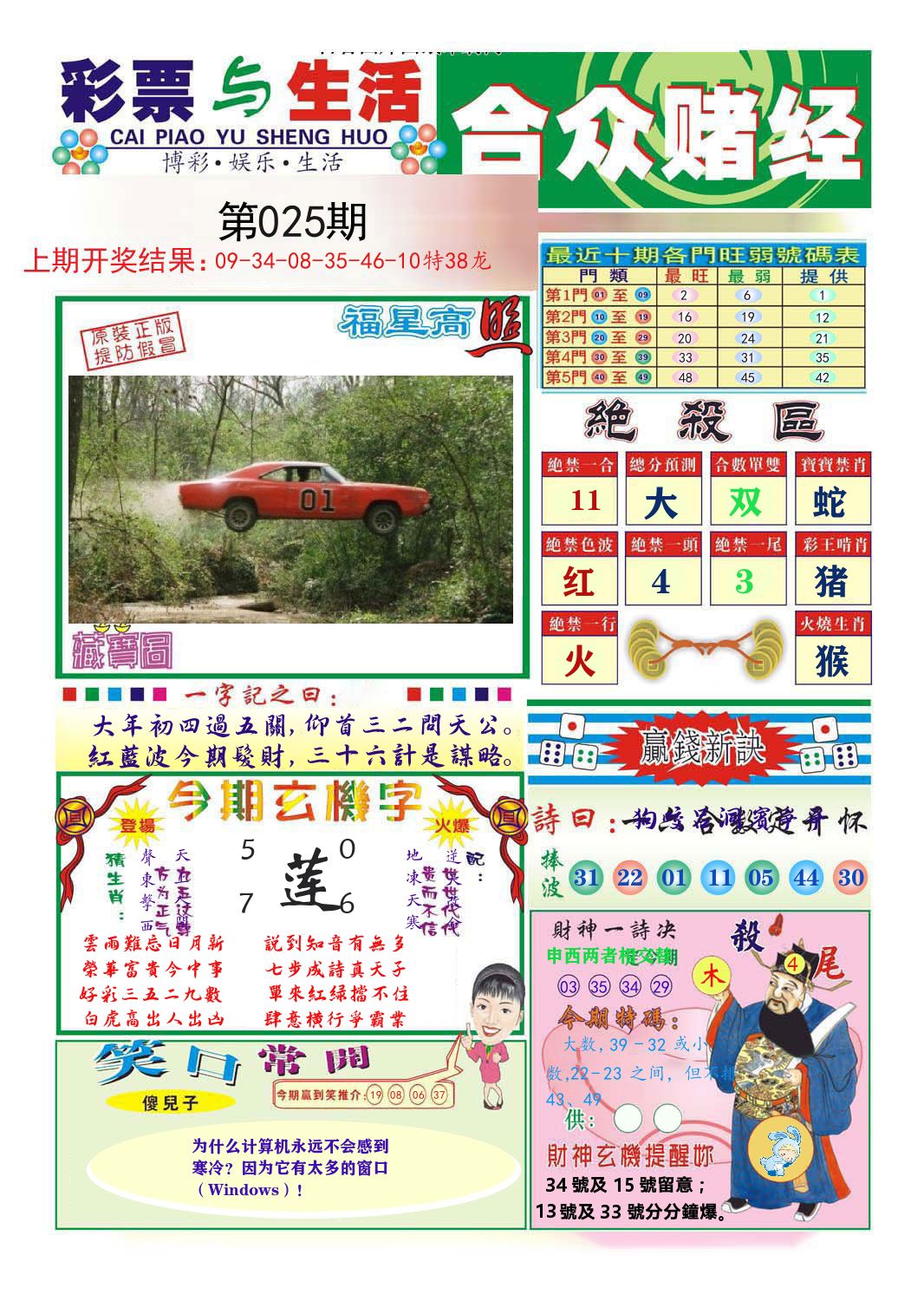 合众赌经 第25期