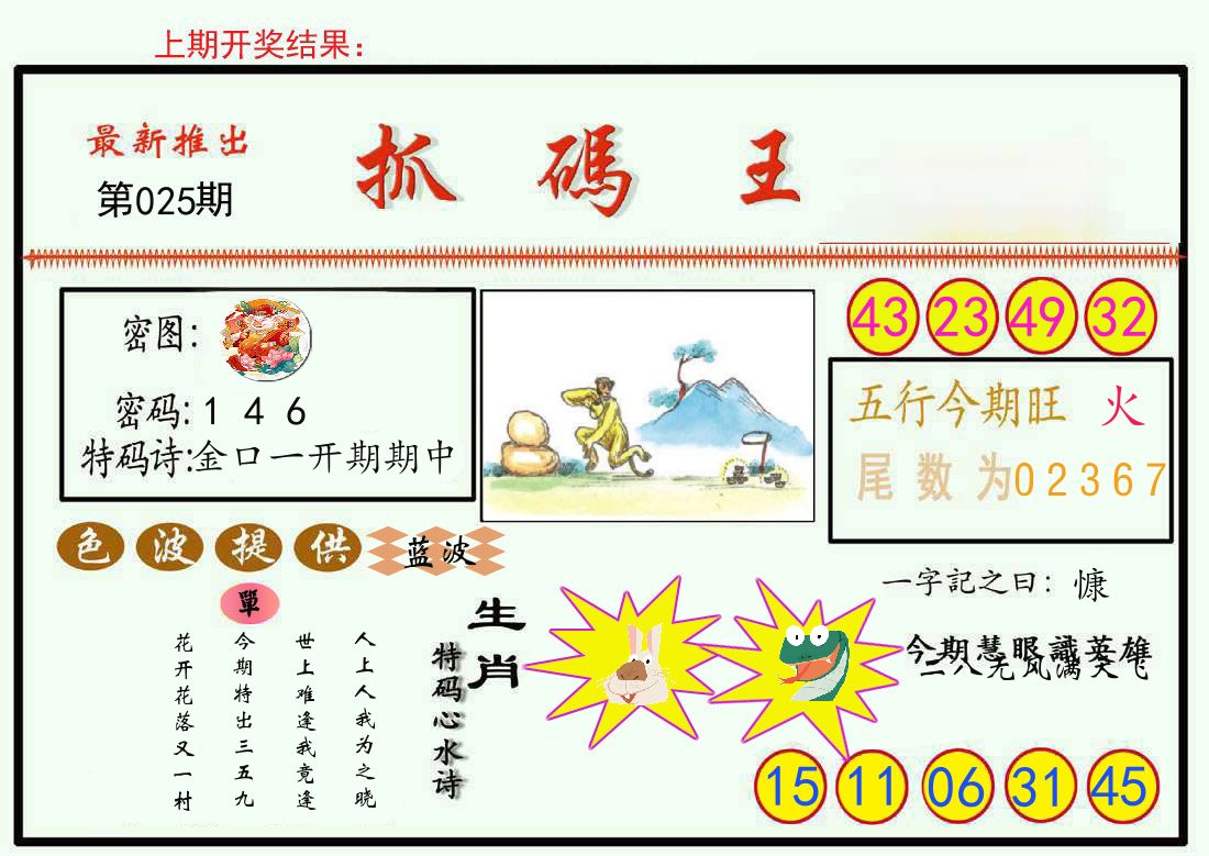 最新抓码王 第25期