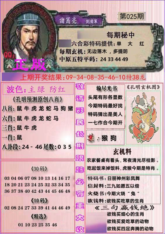 诸葛亮正版 第25期