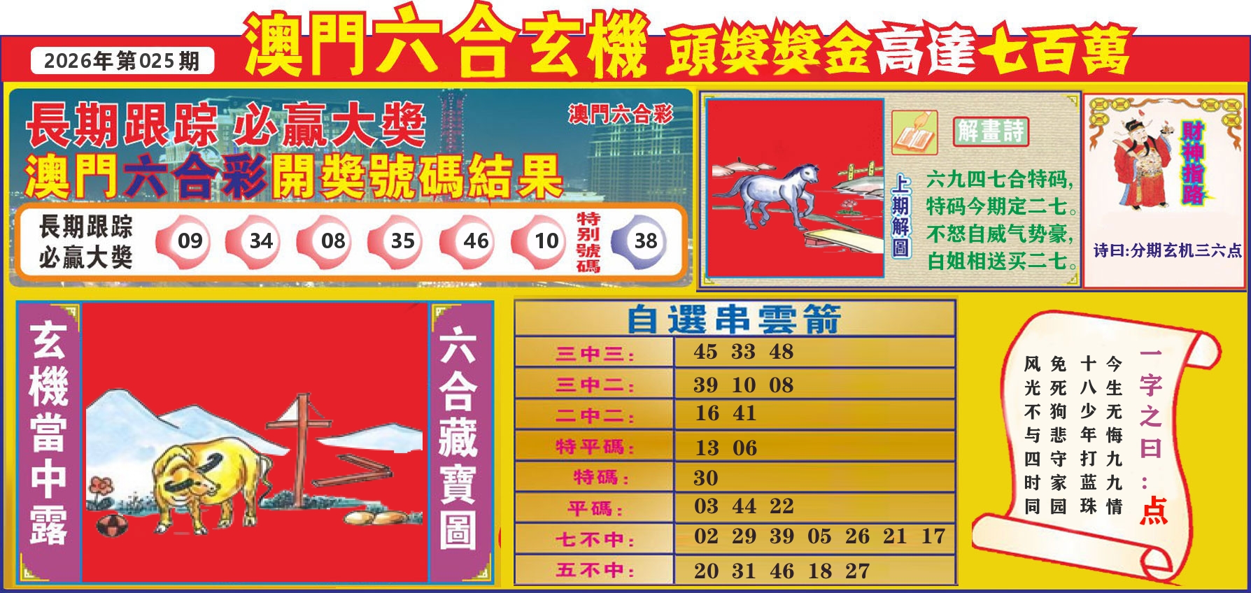 七星彩图C 第25期