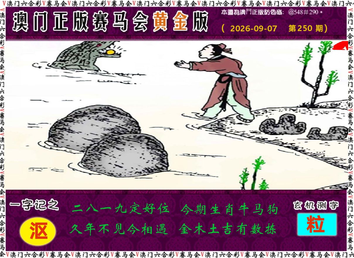 赛马会黄金版 第250期