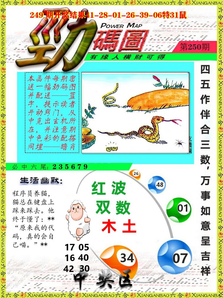 劲码图 第250期