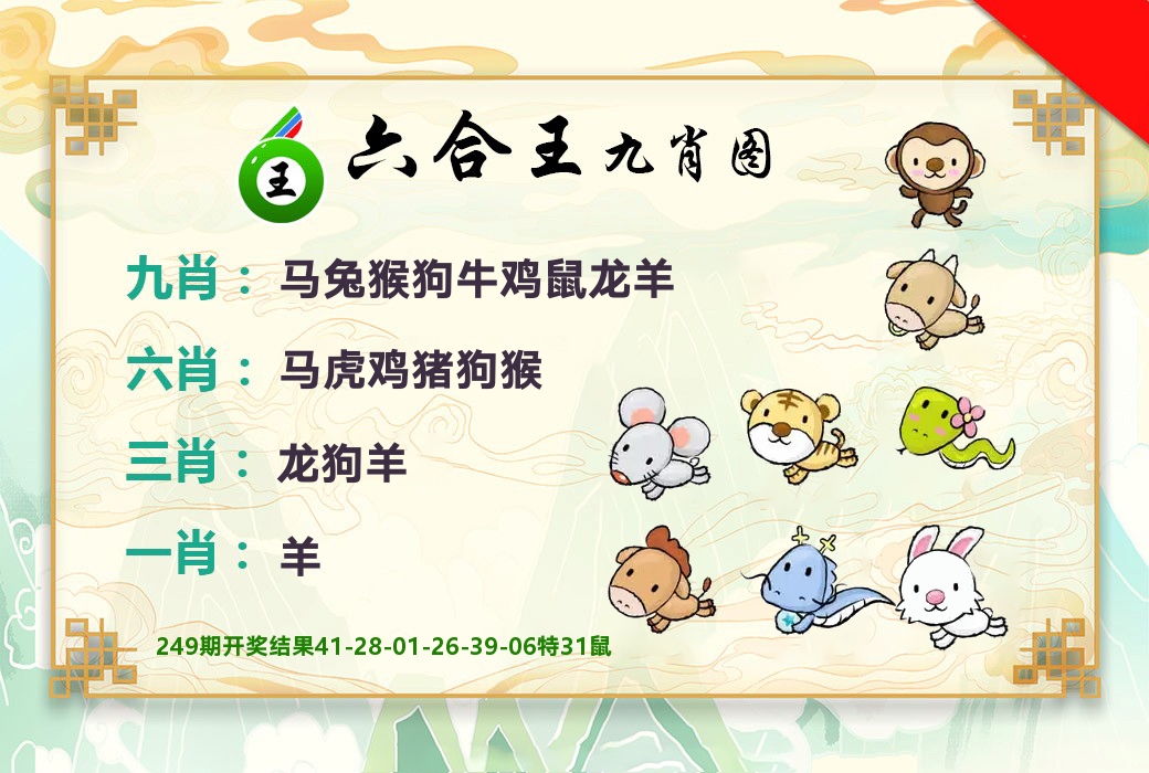 六合王九肖图 第250期