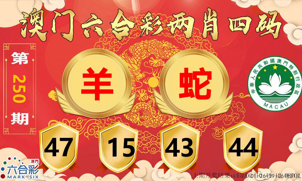 澳门两肖四码 第250期