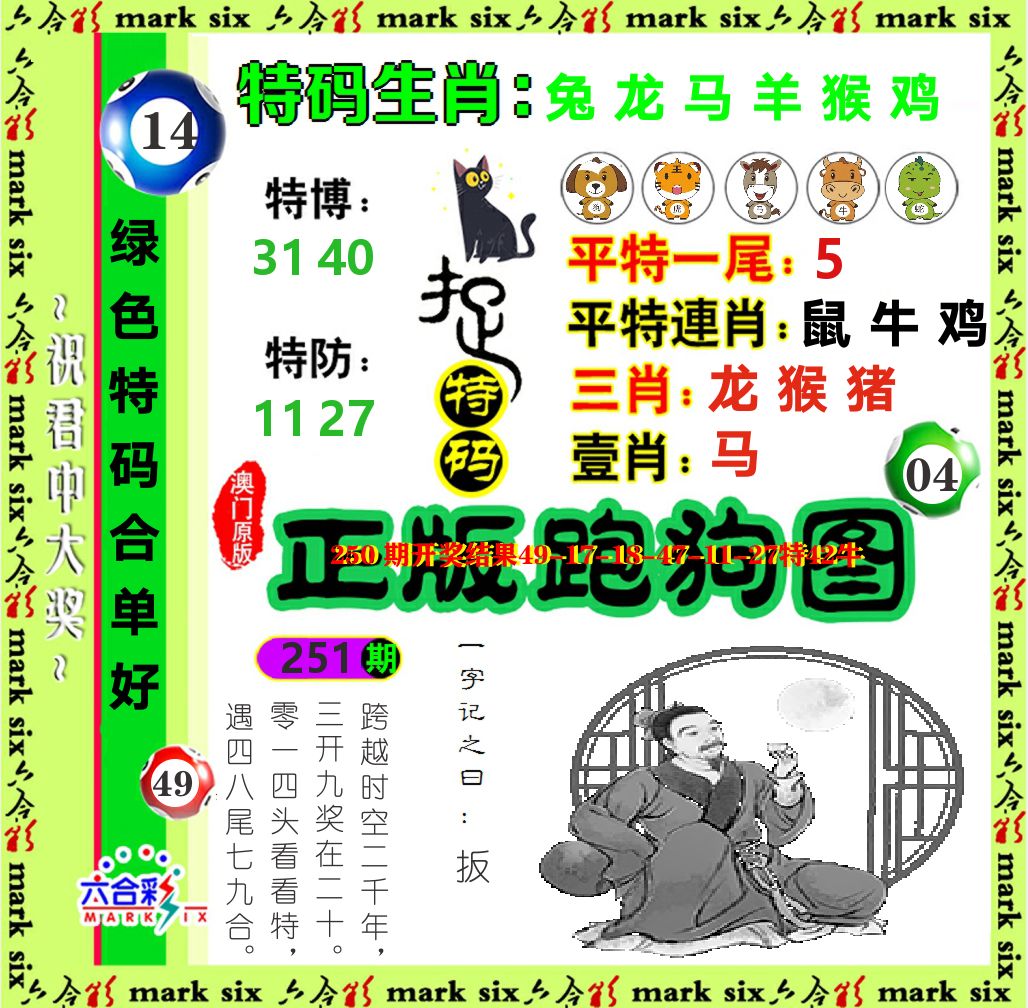 正版跑狗图 第251期