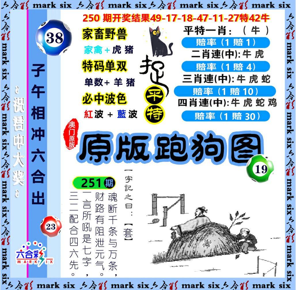原版跑狗图 第251期