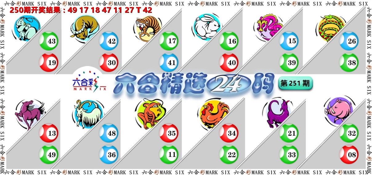 六合精选24码 第251期