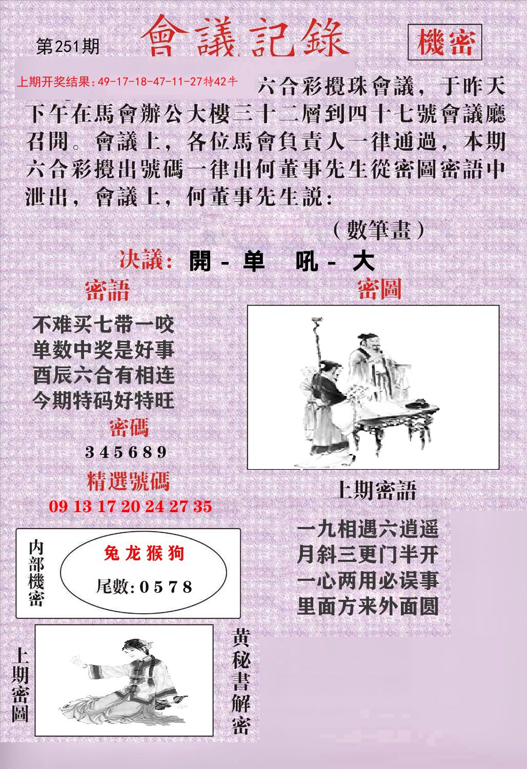 会议记录 第251期