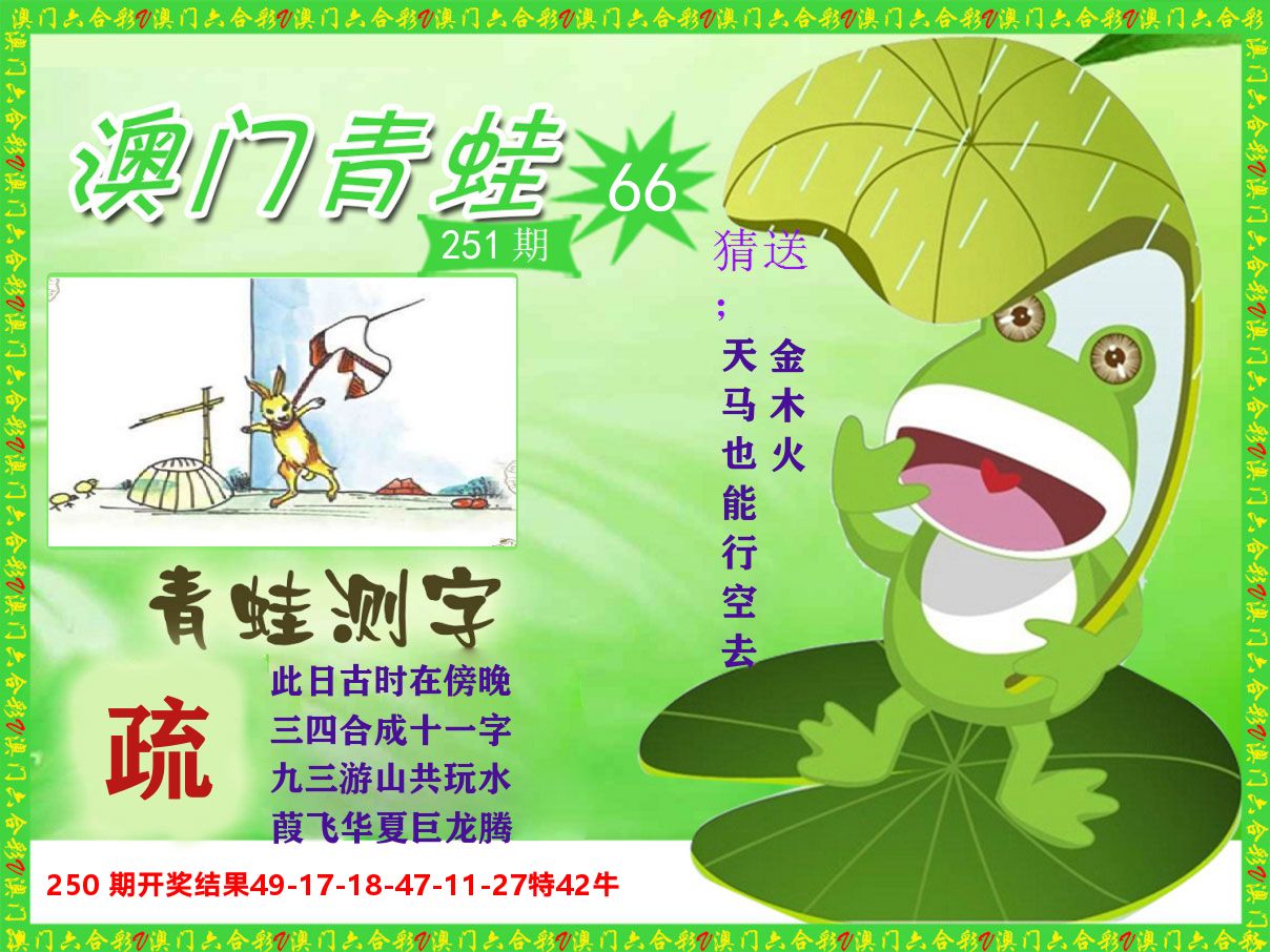 青蛙系列66 第251期