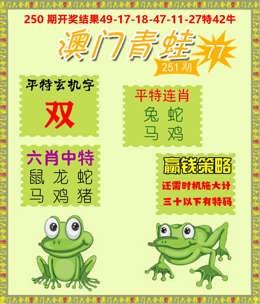 青蛙系列77 第251期