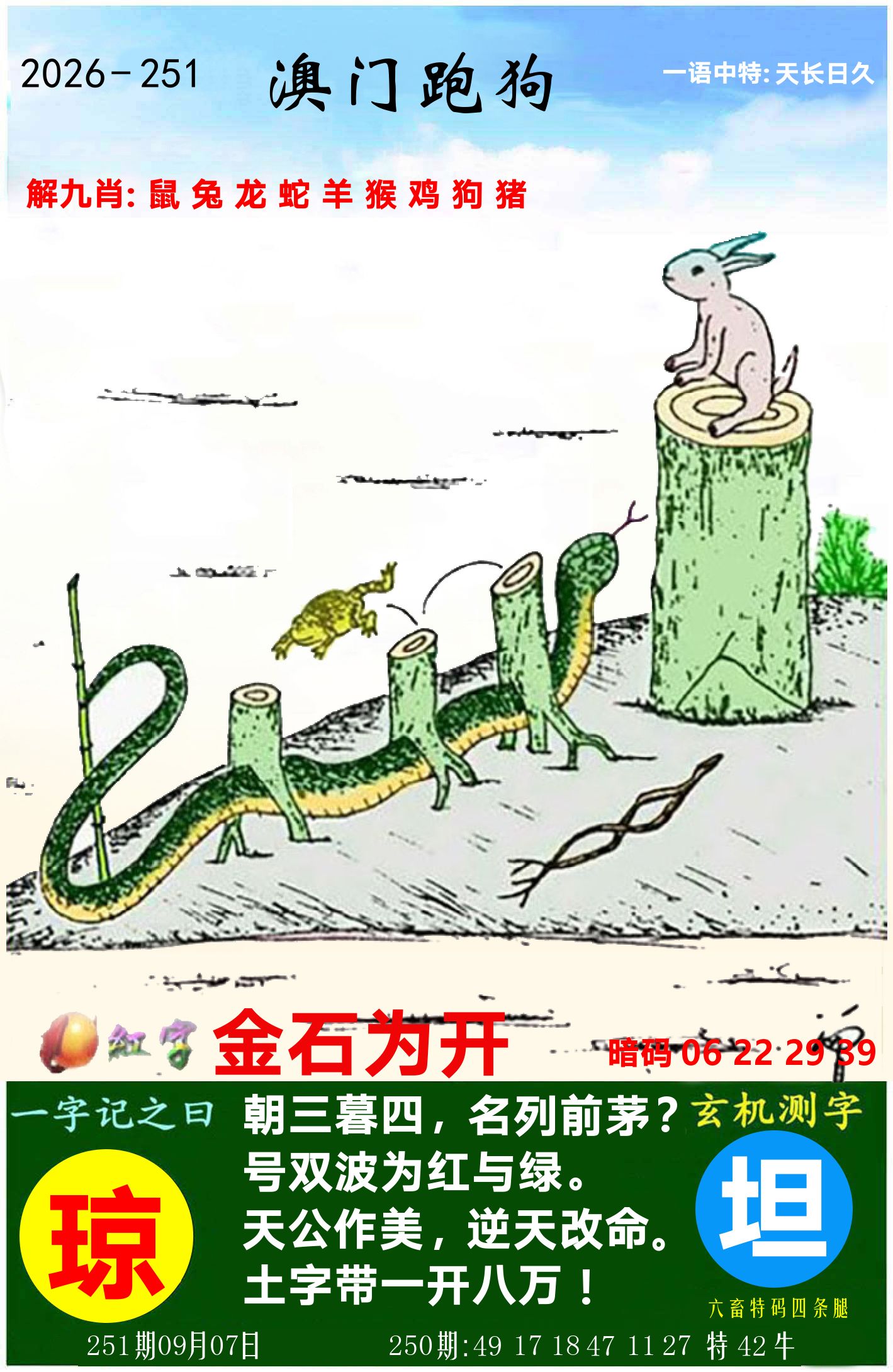 澳门跑狗图 第251期