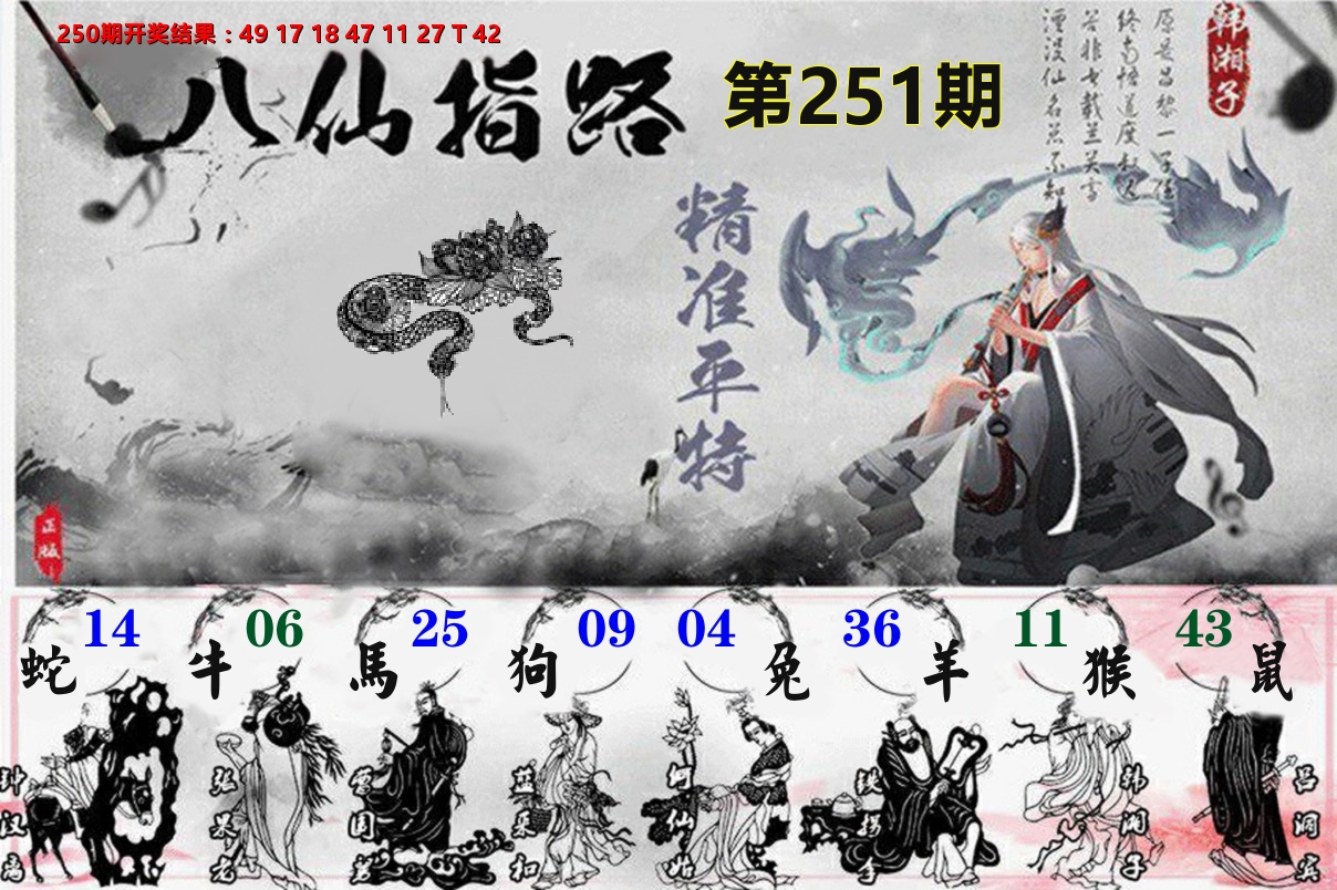 八仙指路 第251期