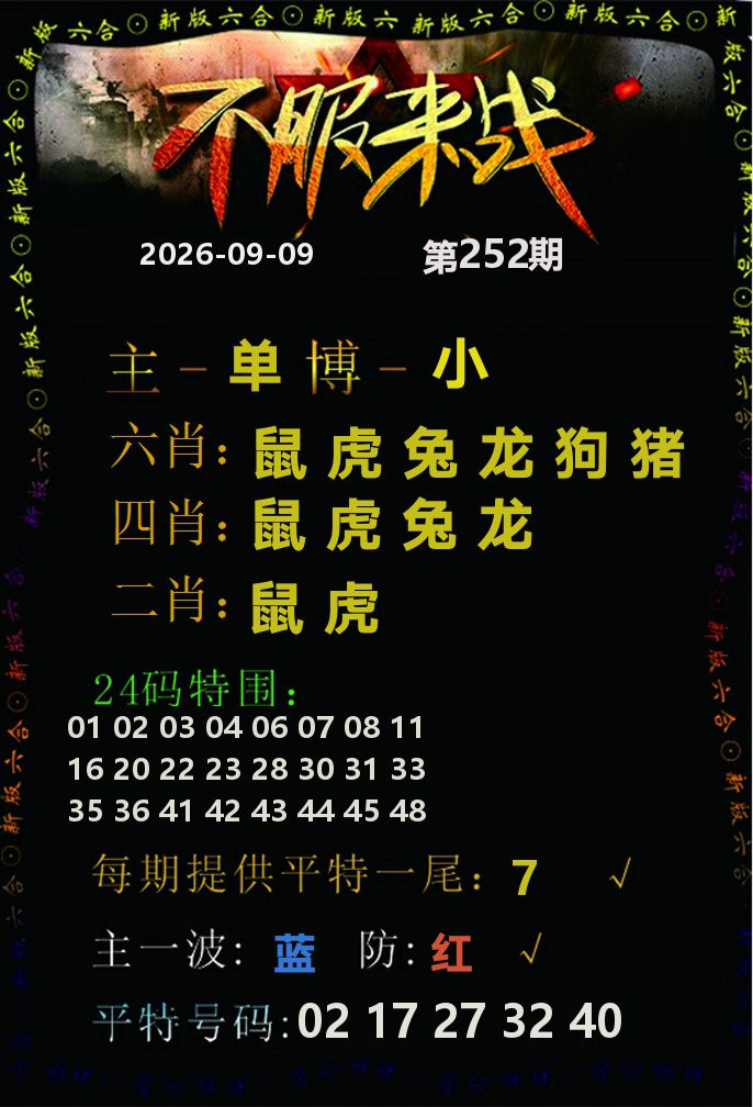 不服来战 第252期