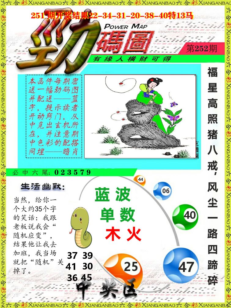 劲码图 第252期