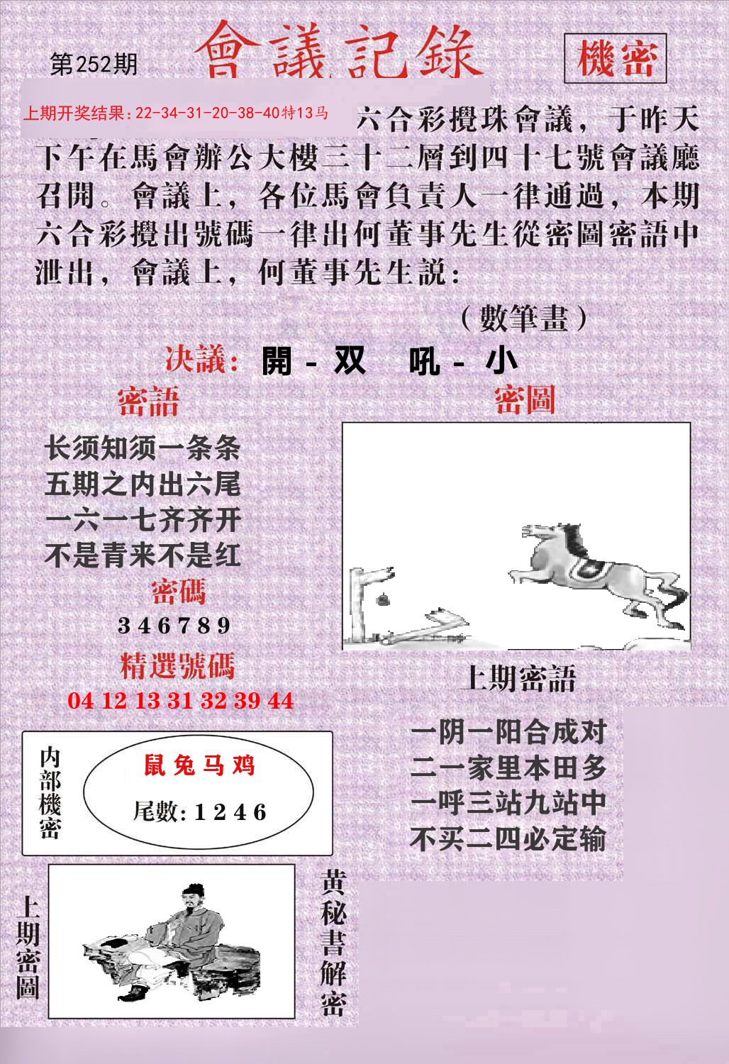会议记录 第252期