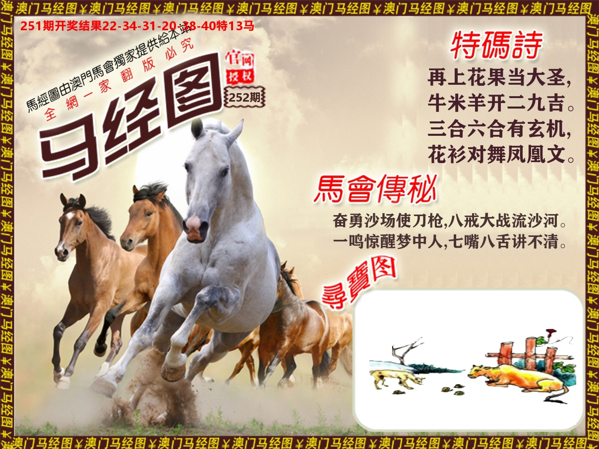 马经系列 第252期