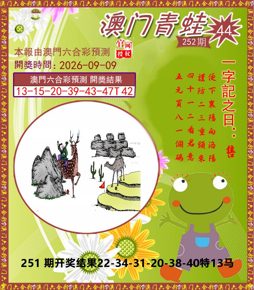 青蛙系列44 第252期
