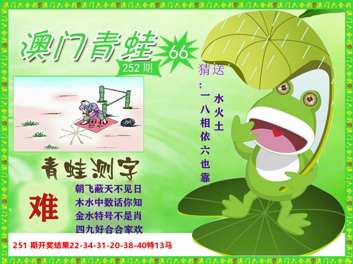 青蛙系列66 第252期