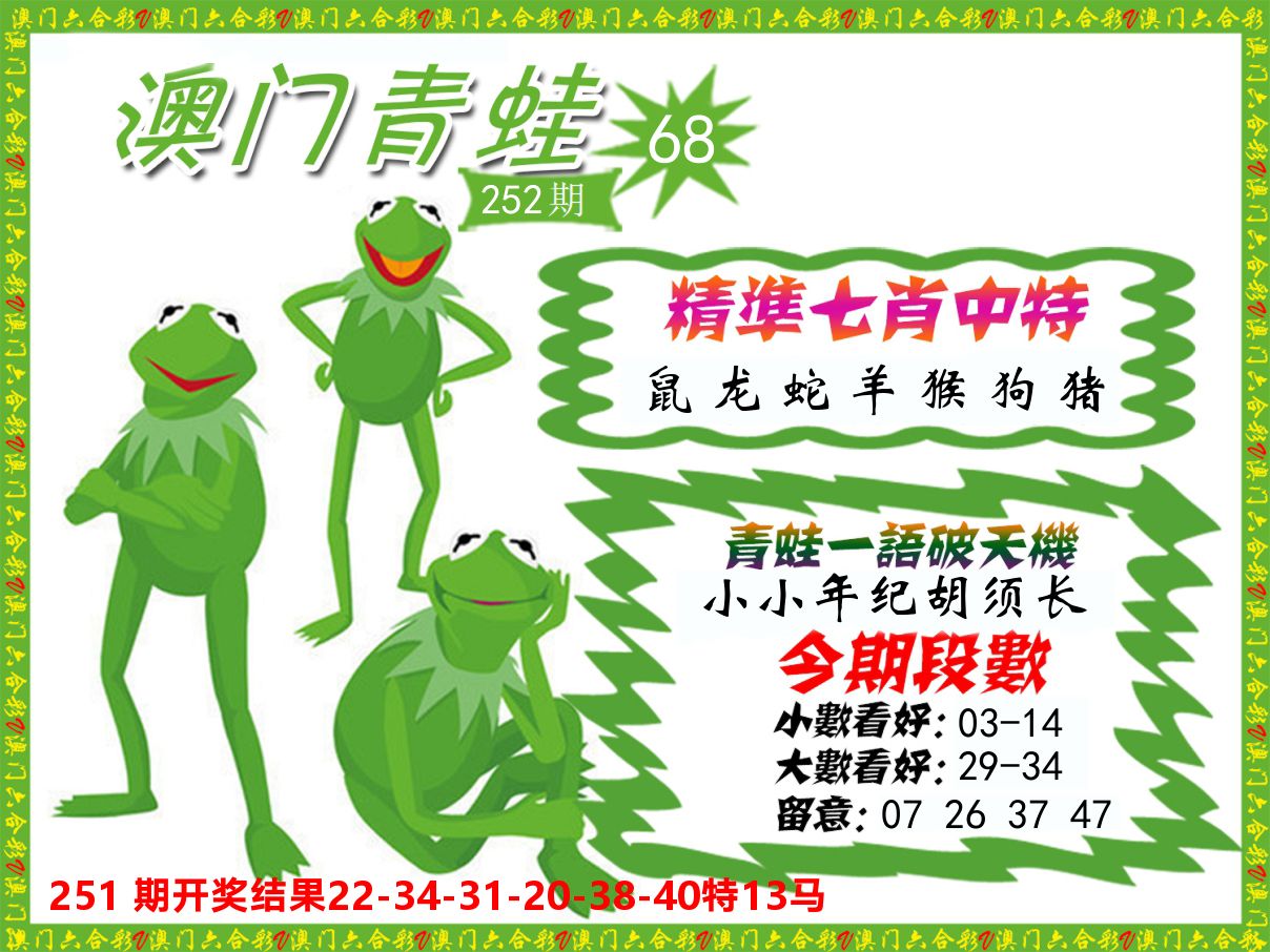 青蛙系列68 第252期